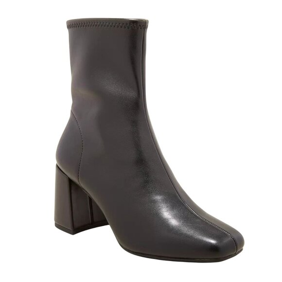 A New Day‎ Women's Size 11 Black Block Heel Ankle Boots - Picture 1 of 3